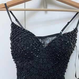 Windsor black see-thru bodysuit